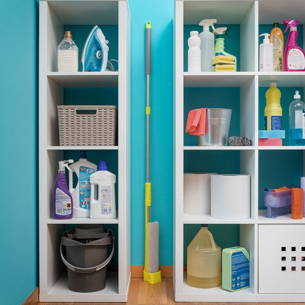 Serpillère 2 en 1 avec éponge auto-essoreuse en acier inoxydable