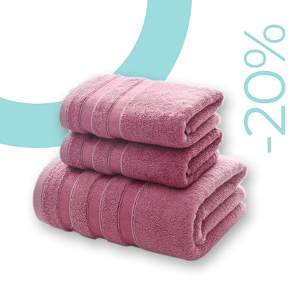 Set de 3 Serviettes en Bambou Ultra Douces et Absorbantes