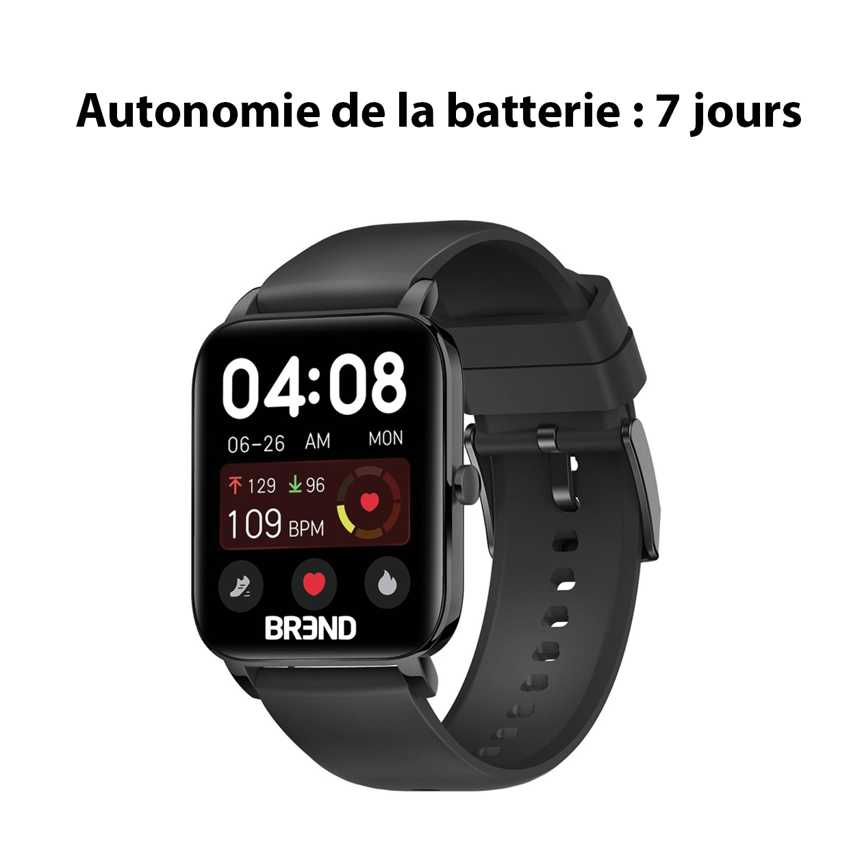 Montre Santé Connectée : Suivi Cardiaque, SpO2 & Activités