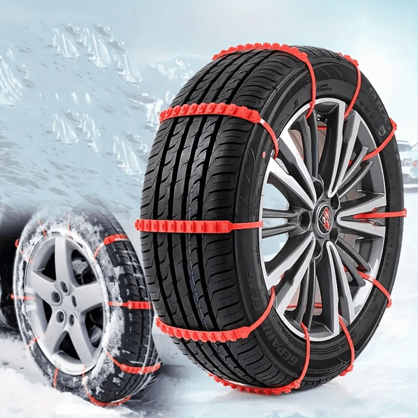 Chains SnowGrip™ – Sécurité Antidérapante Hiver pour Tous Véhicules