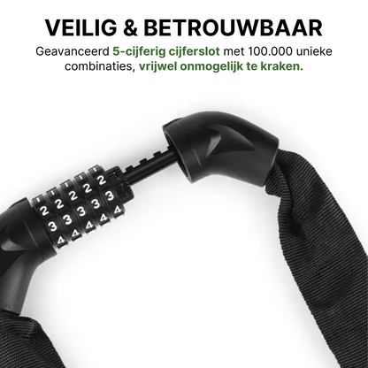 SteelGuard™ Cadenas à Chaîne Ultra Solide avec Code à 5 Chiffres pour Véhicules