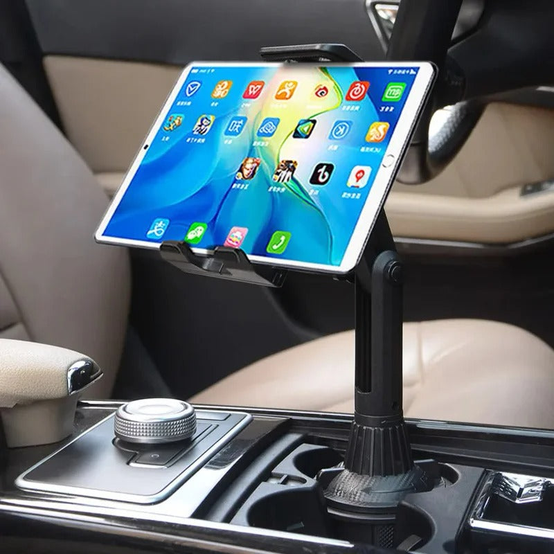 Support Tablette Auto avec Porte-Gobelet - Pratique et Élégant