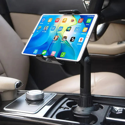Support Tablette Auto avec Porte-Gobelet - Pratique et Élégant