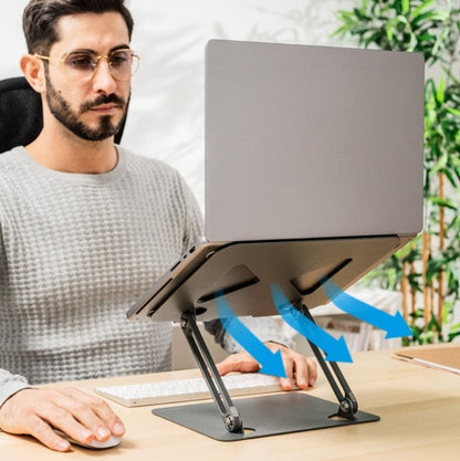 Support Métallique Pliable et Réglable pour Ordinateur Portable