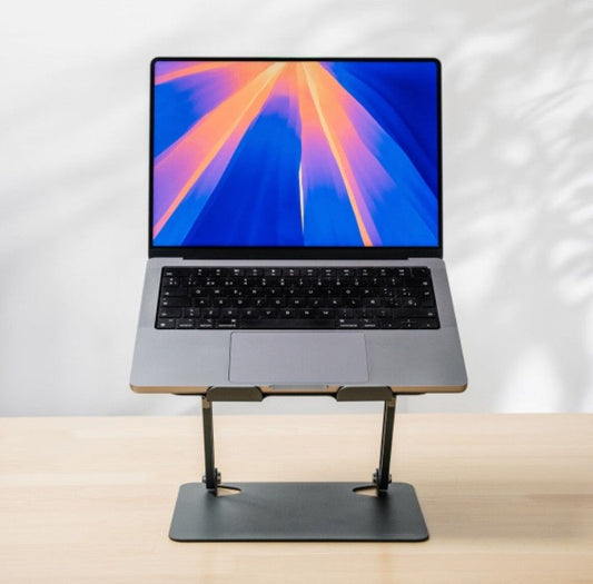 Support Métallique Pliable et Réglable pour Ordinateur Portable