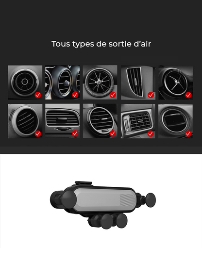 Support Magnétique pour Voiture - Fixation Rapide et Sécurisée pour Téléphone