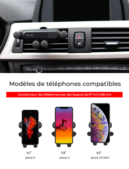 Support Magnétique pour Voiture - Fixation Rapide et Sécurisée pour Téléphone