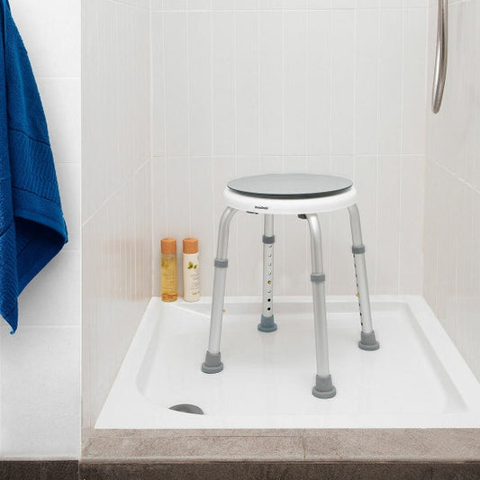 Tabouret de bain pivotant réglable et antidérapant pour un confort optimal