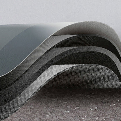 Tapis de bain anti dérapant en cuir écologique à séchage rapide