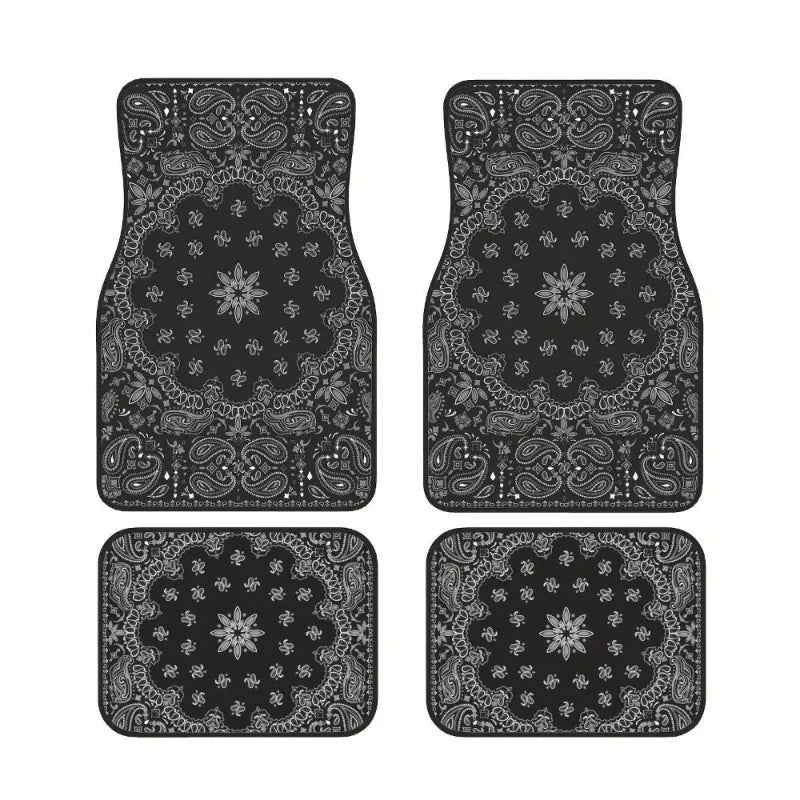Tapis de sol Bohème Antidérapant - Élégance et Sécurité pour votre Voiture