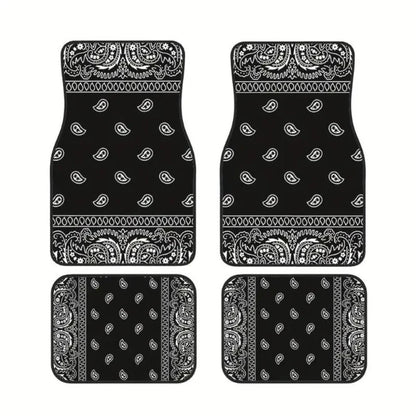 Tapis de sol Bohème Antidérapant - Élégance et Sécurité pour votre Voiture