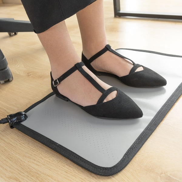 Tapis chauffant électrique pour pieds - Confort et chaleur instantanés