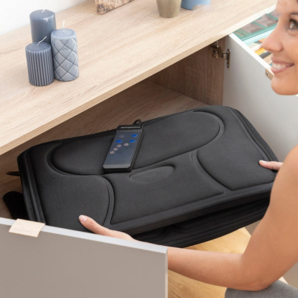 Tapis de massage électrique à 10 moteurs avec télécommande