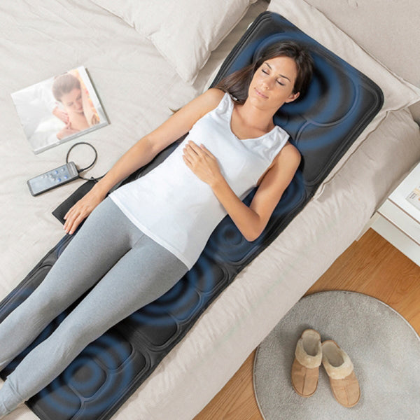 Tapis de massage électrique à 10 moteurs avec télécommande