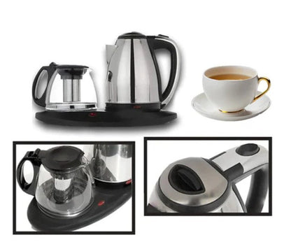 Bouilloire électrique avec infuseur à thé, style élégant et rapidité assurée