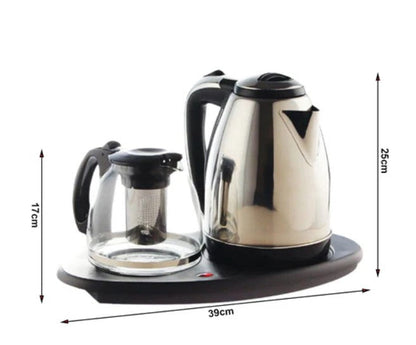 Bouilloire électrique avec infuseur à thé, style élégant et rapidité assurée