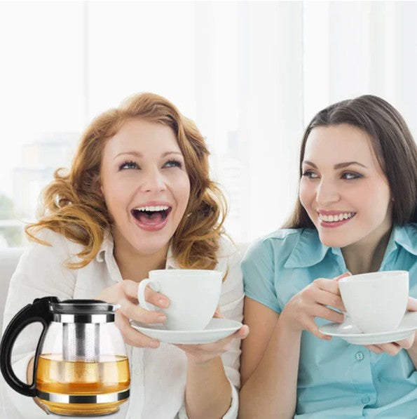 Bouilloire électrique avec infuseur à thé, style élégant et rapidité assurée