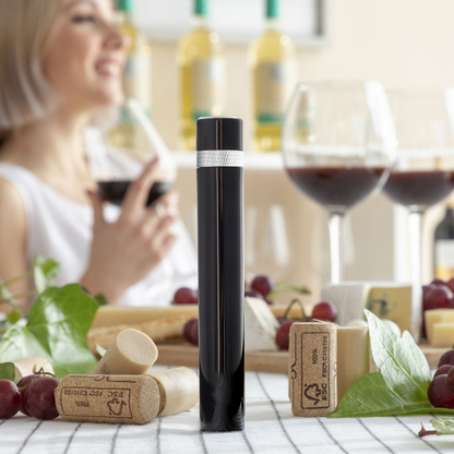 Tire-bouchon à air comprimé : élégant et pratique pour un service parfait.