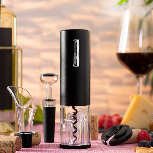 Tire-bouchon électrique rechargeable avec accessoires - Élégance et simplicité à chaque ouverture !