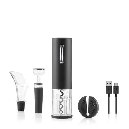 Tire-bouchon électrique rechargeable avec accessoires - Élégance et simplicité à chaque ouverture !