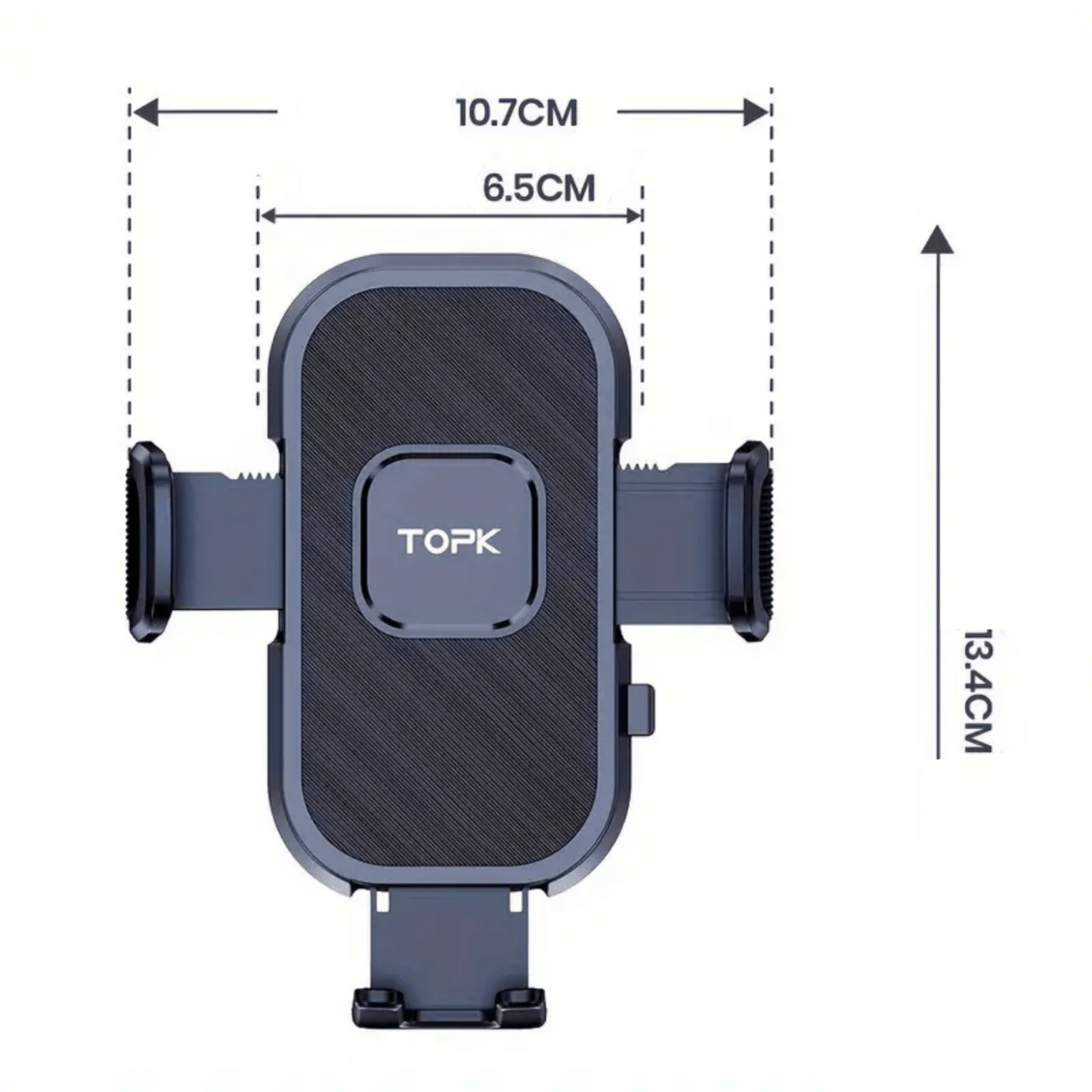 Support Téléphonique Voiture Topk™ – Rotation 360° et Installation Rapide