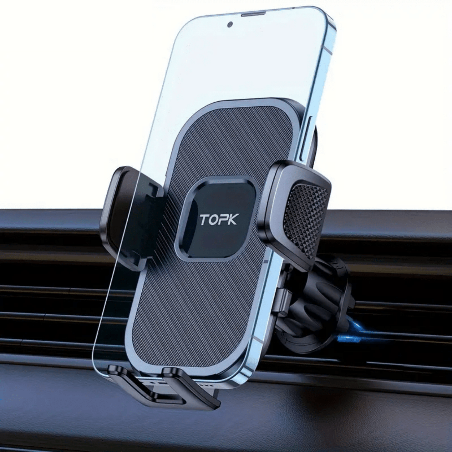 Support Téléphonique Voiture Topk™ – Rotation 360° et Installation Rapide