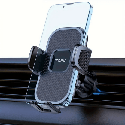 Support Téléphonique Voiture Topk™ – Rotation 360° et Installation Rapide