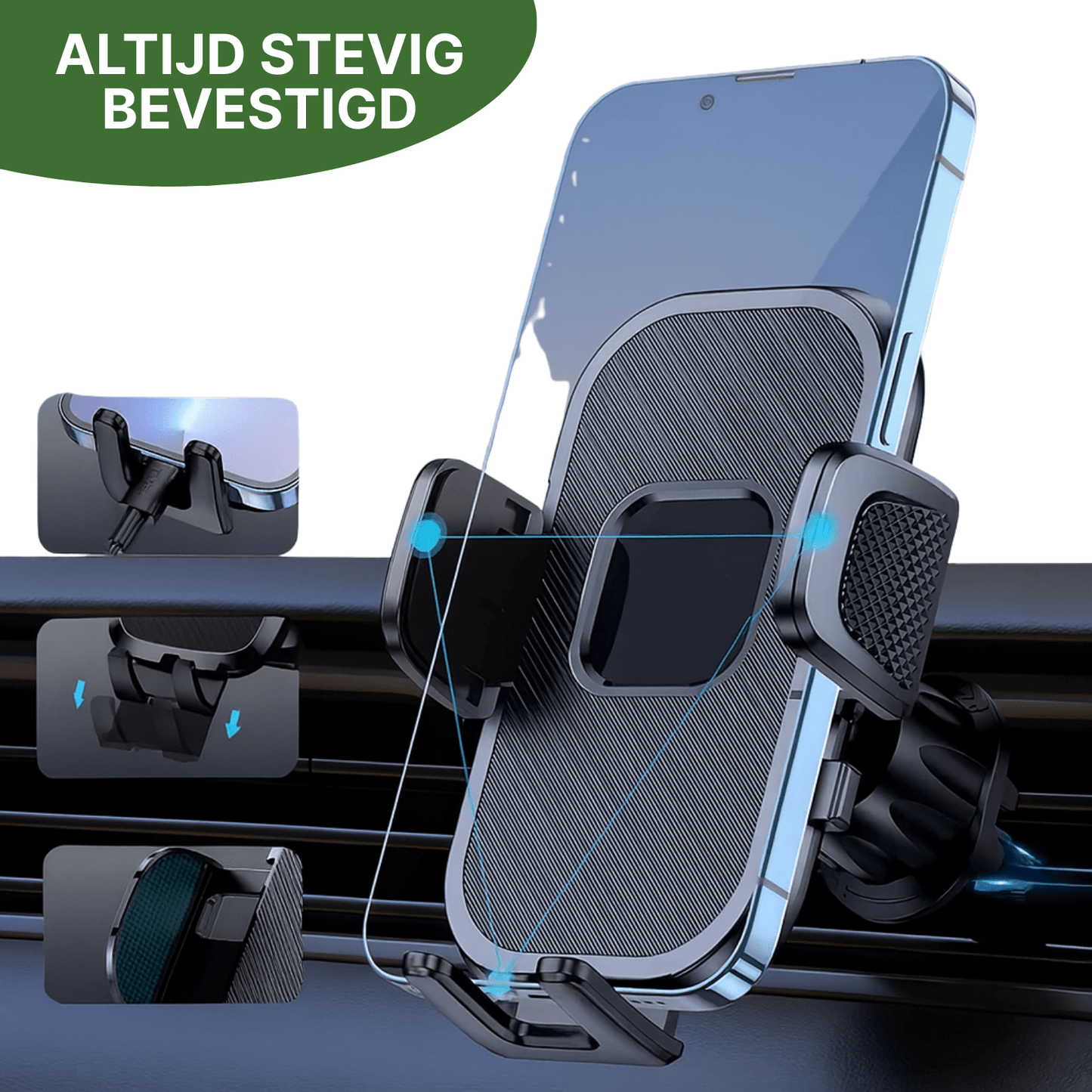 Support Téléphonique Voiture Topk™ – Rotation 360° et Installation Rapide