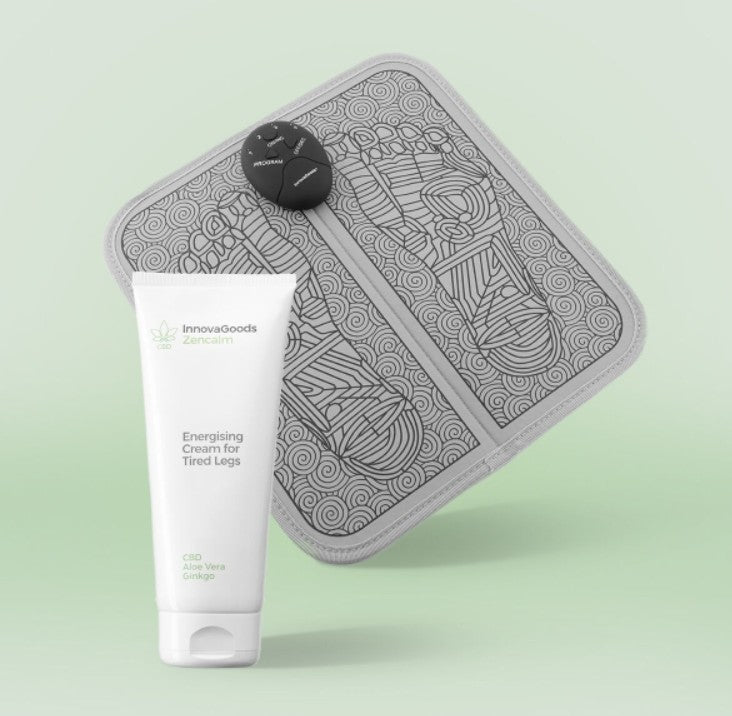 Pack Détente pour Jambes : Électrostimulateur & Crème Énergisante 200 ml