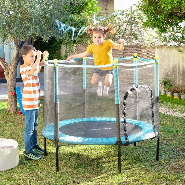 Trampoline Enfant Sécurisé avec Filet - Amusement Assuré !