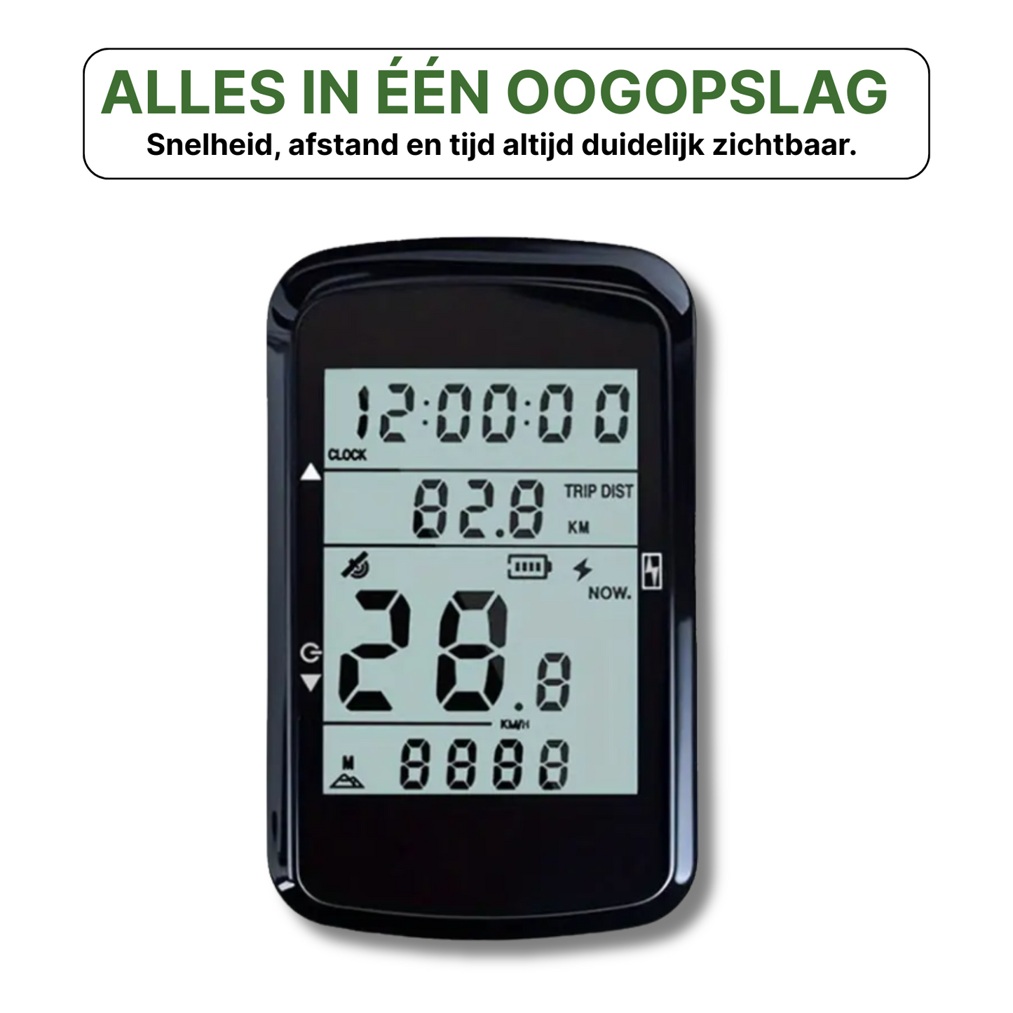 Compteur de vélo sans fil VeloxRide™ - Rechargeable et ultra précis 35h d'autonomie