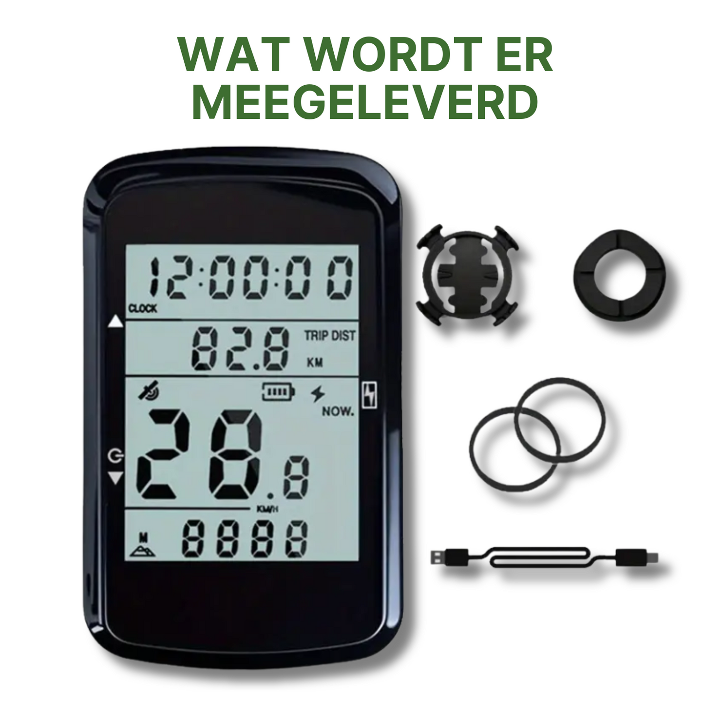 Compteur de vélo sans fil VeloxRide™ - Rechargeable et ultra précis 35h d'autonomie