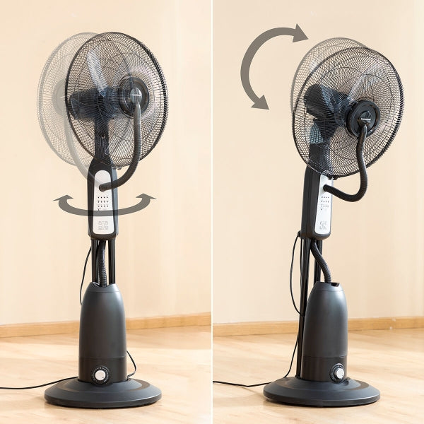 Ventilateur Brumisateur sur Pied avec Télécommande - 90W, 2,8L, 3 Vitesses