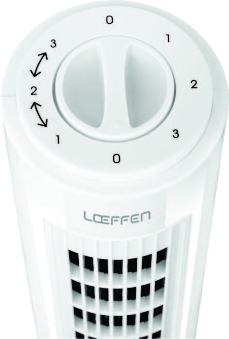 Ventilateur Colonne Blanc 50W - Élégance et Fraîcheur Instantanées