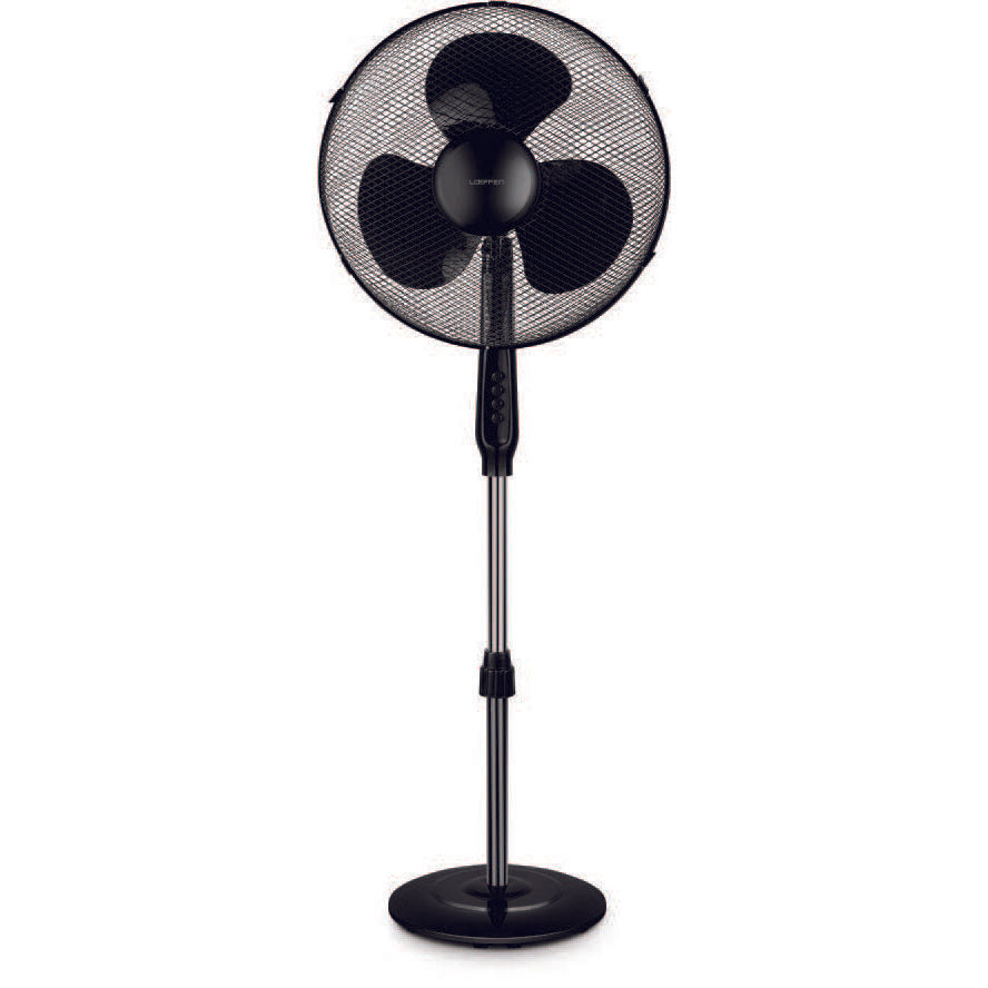 Ventilateur sur pied 50W avec minuterie et mode pivotant