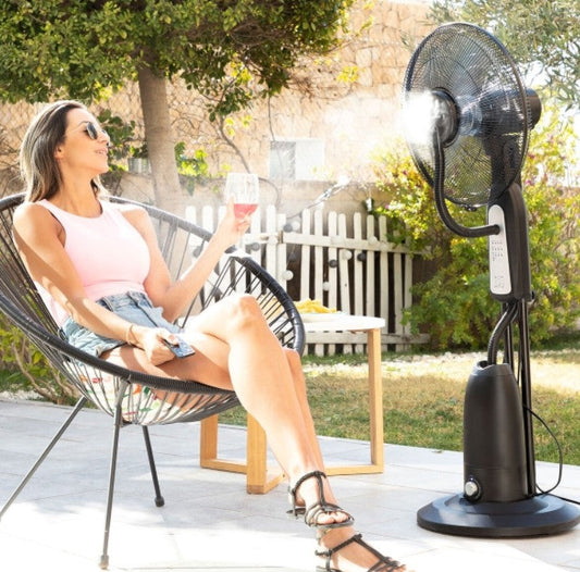 Ventilateur Brumisateur sur Pied 90W avec Télécommande - Fraîcheur Assurée