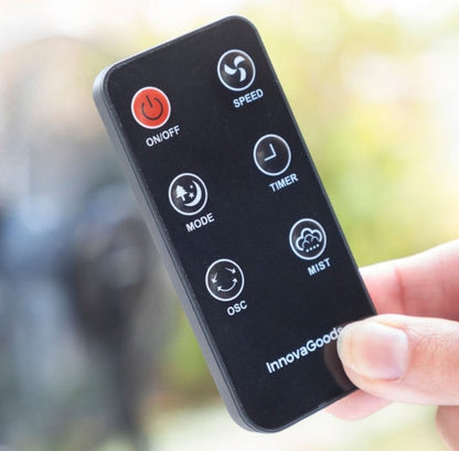 Ventilateur Brumisateur sur Pied 90W avec Télécommande - Fraîcheur Assurée