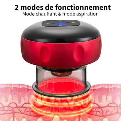 Ventouse Électrique Anti-Cellulite Intelligente avec Chauffage et Luminothérapie