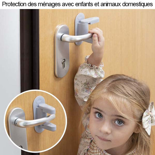 Lot de 2 verrous de sécurité pour porte - Protection facile et pratique