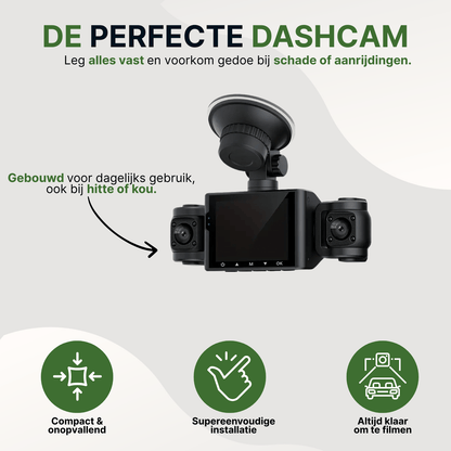 Caméra Dash VisionEdge™ Full HD 360° avec Wifi et Vision Nocturne