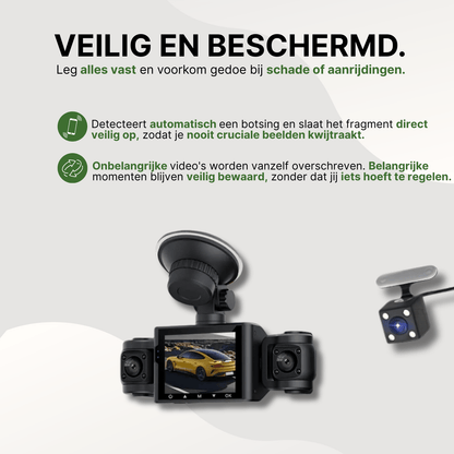 Caméra Dash VisionEdge™ Full HD 360° avec Wifi et Vision Nocturne