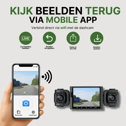 Caméra Dash VisionEdge™ Full HD 360° avec Wifi et Vision Nocturne