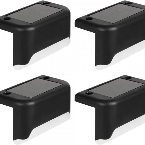 Pack de 4 appliques solaires LED étanches pour un éclairage extérieur parfait