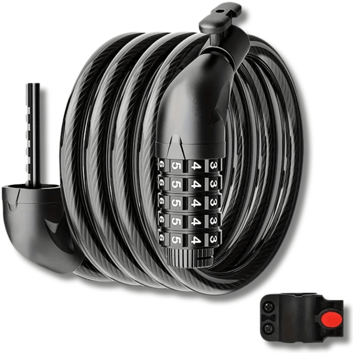 LockMaster™ – Câble anti-vol à code pour vélo, scooter et moto